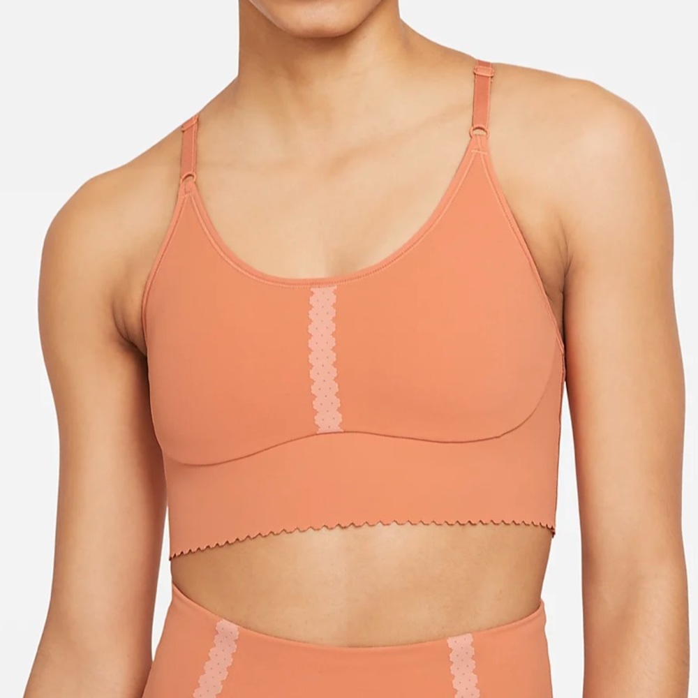 NWT Nike Light Support Indy Sports Bra in Salmon Pink